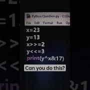 Can You Answer This In 5 Seconds Python Pythonforbeginners Shorts