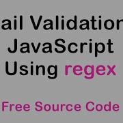 Email Validation On JavaScript With Source Code