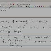 Encoding With Linear Code Example Linear Code RSML M Sc II Mathematics