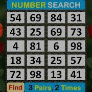 Number Search The Memory Game Prevents You From Forgetfulness Braingame Memorygame Puzzle 419
