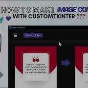 HOW TO MAKE IMAGE COMPRESSOR APP WITH PYTHON CUSTOMTKINTER FULL TUTORIAL