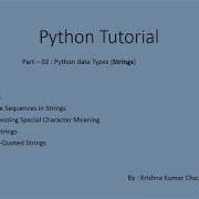 Python Tutorial Data Type String In Python Part 2