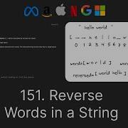 LeetCode 151 Reverse Words In A String With Microsoft Engineer
