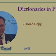 Deep Copy Function With Dictionary In Python