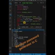 C Program To Generate Password Random Password Generator In C Password Generator C