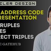 Quadruples Triples Indirect Triples Representation Of Three Address Code Compiler Design