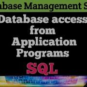 L1 5 Database Access From Application Program SQL API ODBC JDBC Embedded SQL Shanu Kuttan