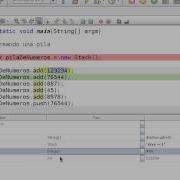 Uso De Pilas En Java Con La Clase Stack