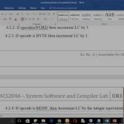 Ex 6 ASSEMBLER FOR SIC