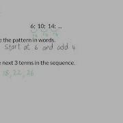 01 Linear Number Patterns 1