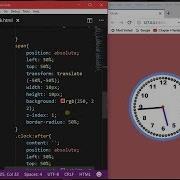 CSS Animated Clock Pure CSS3 Clock Shape CSS Animation Effect Urdu Hindi