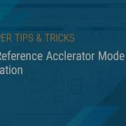 Model Reference Acclerator Mode Linearization