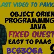 Object Oriented Programming With Java BCS306A Fixed Important Questions Easysixtyfour Opps