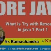 Core Java Tutorials What Is Try With Resource In Java Part 1 Mr Ramachandra