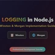 Node Js Logging Winston Morgan Tutorial For Beginners