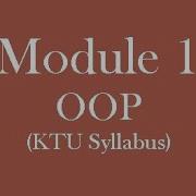 EC312 KTU Syllabus OOP Module 1