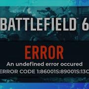 Fix Undefined Error Occured Battlefield 6 Guide
