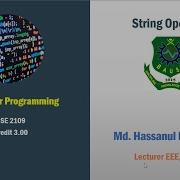 String Operations C Programming Bangla Tutorial By HK Roni