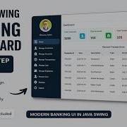 Разработка пользовательского интерфейса на Java Swing Современная банковская панель управления