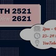 UNSW MathSoc Presents 20T3 MATH2521 2621 Revision Seminar Part II