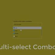 HTML CSS JavaScript Multi Select Combobox