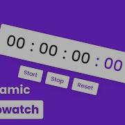 Create Stopwatch Application In HTML CSS And JavaScript