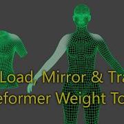 Save Load Mirror Transfer Deformer Weight Tool Rigging PythonTool DeformerWeights TDLife