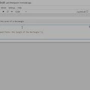 Python Program 3 Calculating The Area Of A Rectangle In Python