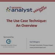 The Use Case Technique An Overview W Karl Wiegers