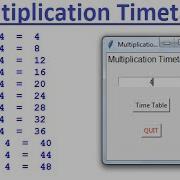 Python Tkinter GUI Tutorial Of How To Create Multiplication Table