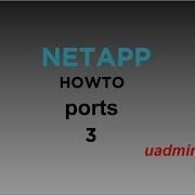 NetApp HOWTO Ports Part 3 System Manager