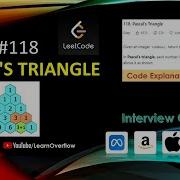 Pascal S Triangle Solution Explanation W Easy Code Example LeetCode 118 Learn Overflow