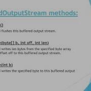73 BufferedOutputStream Class
