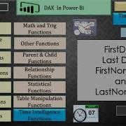 Powerbi Dax анализвремени Dax Firstdate Lastdate Firstnonblank Lastnonblank Видео 52