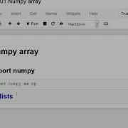 001 Numpy Array