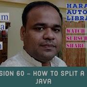 Java 60 How To Split A String In Java