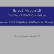 Statistical Process Improvement Module 15