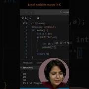 Part 1 Local Variable Scope In C Prishu Happycoding Clanguage Interviewquestions Learncoding