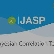 JASP Tutorial Bayesian Correlation Test