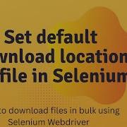 How To Set Default File Download Location In Selenium WebDriver Using ChromeOptions 2025 Guide