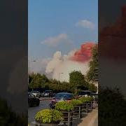 Massive Explosion In Beirut Port Shock Wave