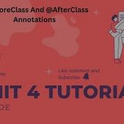 6 BeforeClass And AfterClass Annotation Introduction Of Junit 4 Junit Tutorials For Beginners