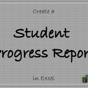 Create A Student Progress Report In Excel