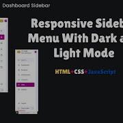 How To Create A Responsive Sidebar Menu Using HTML CSS JavaScript Dark Light Mode