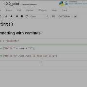Comma Separated String Printing Introduction To Python Absolute Beginner Module 1 Video 17