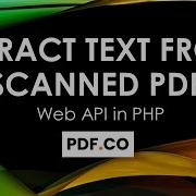 How To Extract Text From Scanned PDF Using PDF Co Web API In PHP
