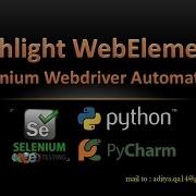 Highlight WebElement In Selenium Webdriver Using Python
