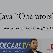 Java Programming Tutorial 5 Java Operators