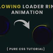 Glowing Loading Animation Circle Loading Animation Using Only HTML5 CSS3 Code4Education 2020