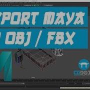 Export OBJ And FBX From Maya